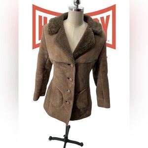 Elegant Brown Teddy Jacket